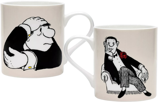 Becher: Set - Der Denker & Herr im Sessel (Porzellan)