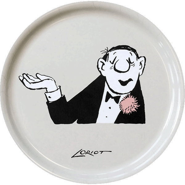 Holztablett: Der Conférencier